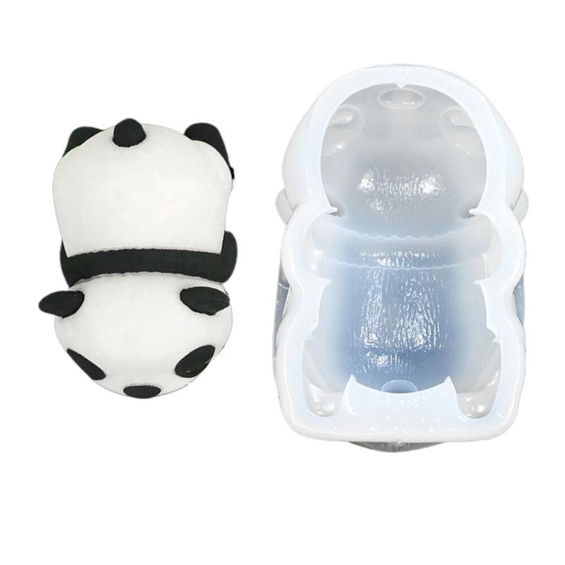Cute Panda Milk Pudding Silicone Mold Mold Cute Cartoon Jelly Cake Cake Mold Cake Decoration Baking Bakery Tool Dessert Tools