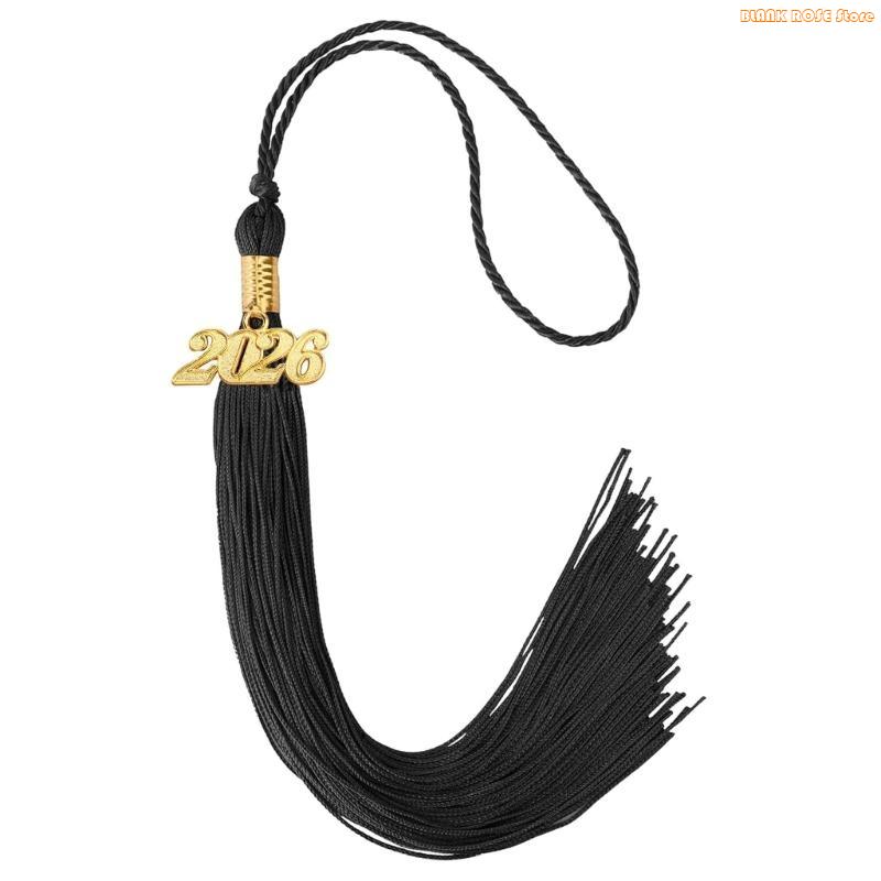K1AE Class of 2026 Graduation Tassels Ornament With Year Charm For Academic Gowns Caps Bachelor Robe Graduation Ceremonies