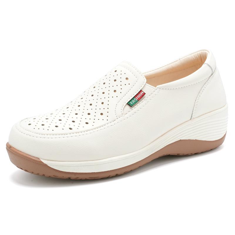 Soft-soled women's summer new hollowed-out one-pedal mother shoes, light mouth light muffin shoes women