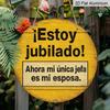 2D Flat, 1pc Spanish "Happy Retirement" Wall Sign - Vintage French Suitable for Homeschooling Suitable for Decorating Suitable for Homeschooling