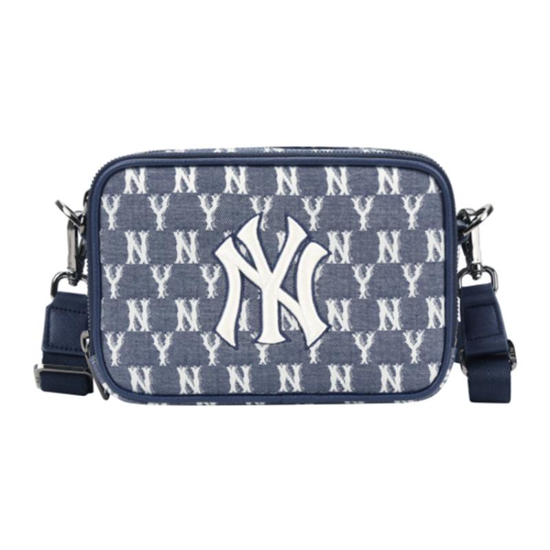

MLB Monogram Collection Polyurethane Polyester Camera Bag, Shoulder Bag, Crossbody Bag Small Unisex Marine Blue Casual