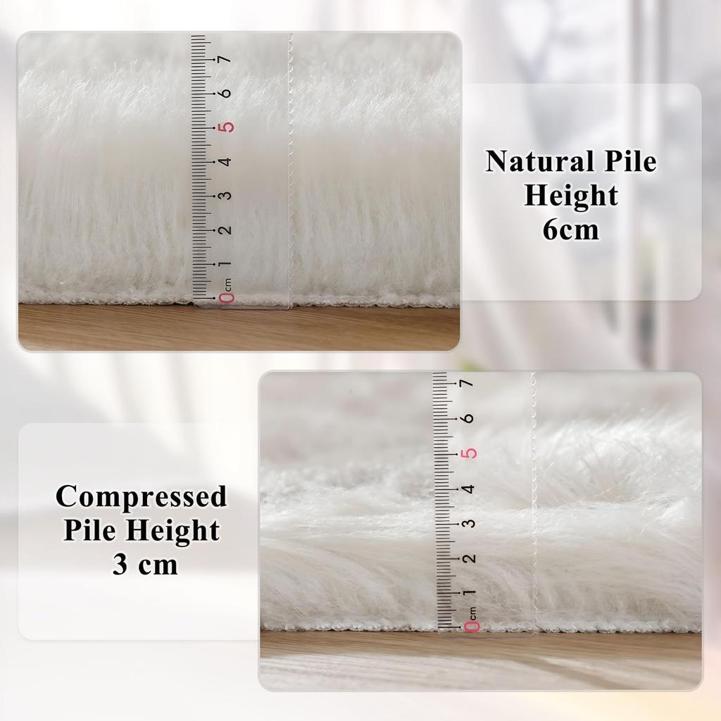 Faux Fur Carpet for Living Room Soft Imitation Sheepskin Rugs Bedside Floor Cushion Plush Fluffy Artificial Wool Mat Home Decor