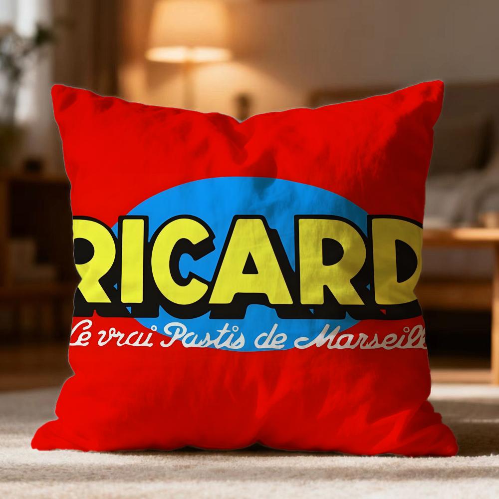 Popular R-RRicard Cushion Cover Soft Washable Pillow Case Multi-Scene for Couch Bed Travel Office Use