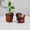 Rainbow Cat Curiosity Hand-Carved Ornament - Creative Animal Car Decor & Birthday Gift