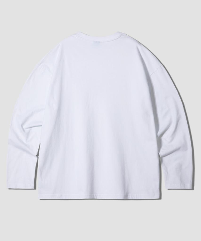 Geulaenpini Lost Cat Oversized Long Sleeve - White