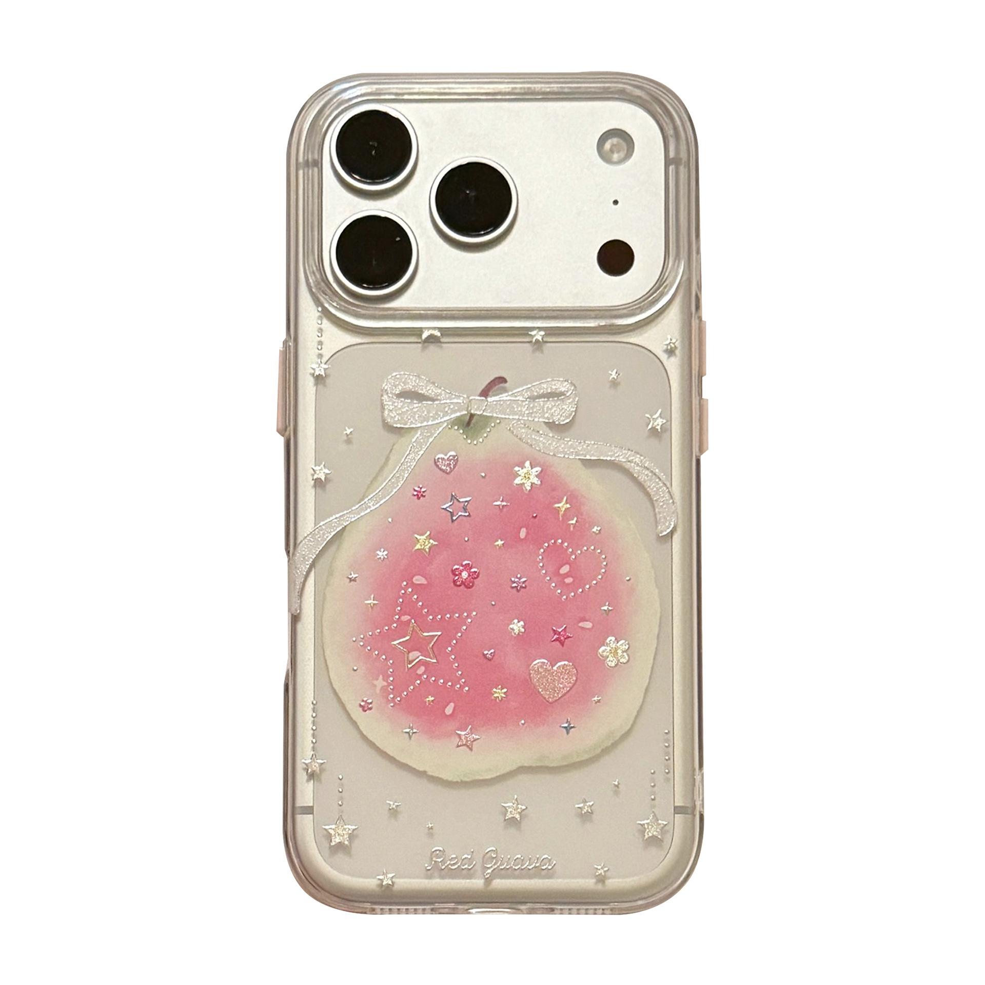 

Креативный чехол для телефона с гуавой и бантом для iPhone 16, iPhone 17 и iPhone 17 Pro Max iPhone 13