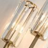 Postmodern Crystal Luxury Living Room Gold Wall Lamp Simple Bedroom Background High-end LED Indoor Lighting Fixtures Sconce