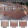 WPC Wood-Plastic Outdoor Fence: Durable, Anti-Corrosion Windbreak & Partition for Courtyard and Villa. 