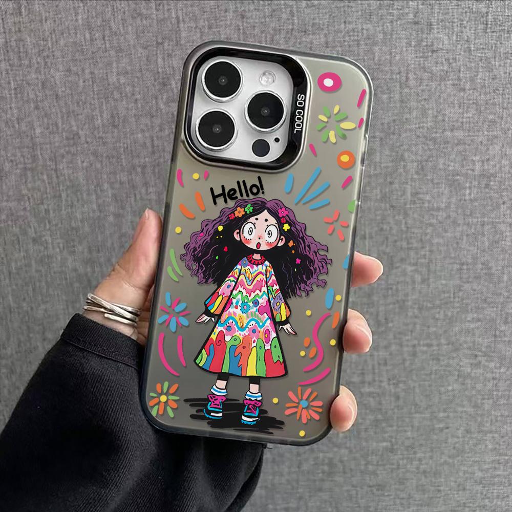 

Расписной чехол для телефона для iPhone 11 14 15 16 iPhone 17 11 12 13 для 17 14 15 16 Pro14 15 16 Pro Max для Samsung S25 Ultra S24 S25 A36 A56 A16 Жесткий чехол Samsung A05 4G чёрный