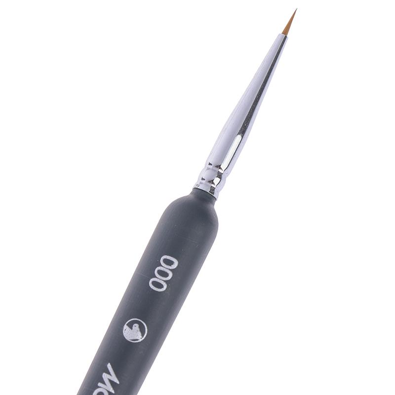 3Pcs 0/ 00/ 000 Miniature Paint Wolf Hair Professional Paint Brush For Art