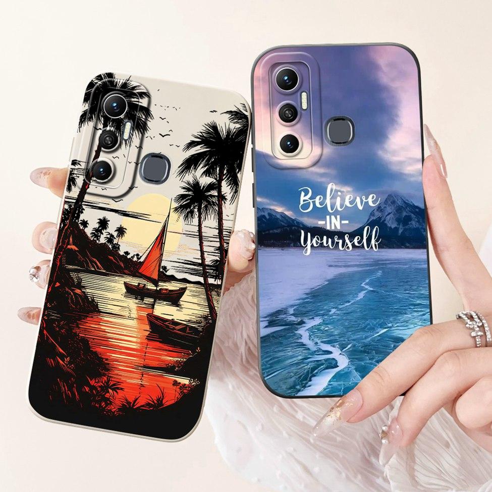 Für Infinix Hot 11 Hülle X662 Silikon Niedlich Mode Schmetterling Liebe Bemaltes Cover Für Infinix Hot 11 2021 Handyhülle X662B X689F