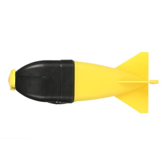 Großer Karpfen-Futterköderhalter, Weitwurf-Karpfenköder-Werfer, Köder-Werfer-Bomben Schwimmer Karpfen-Fütterungsgerät, Angelzubehör gelb