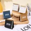 English 2026 2026 Mini Simple Small Desk Calendar Pocket Portable Daily Memo Calendar Planner Desktop Decor Office Stationery