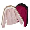 Spring/Summer Stand Collar Zipper Pocket Jacket: Sun Protection, Quick-Dry, High Elastic Fitness Wear