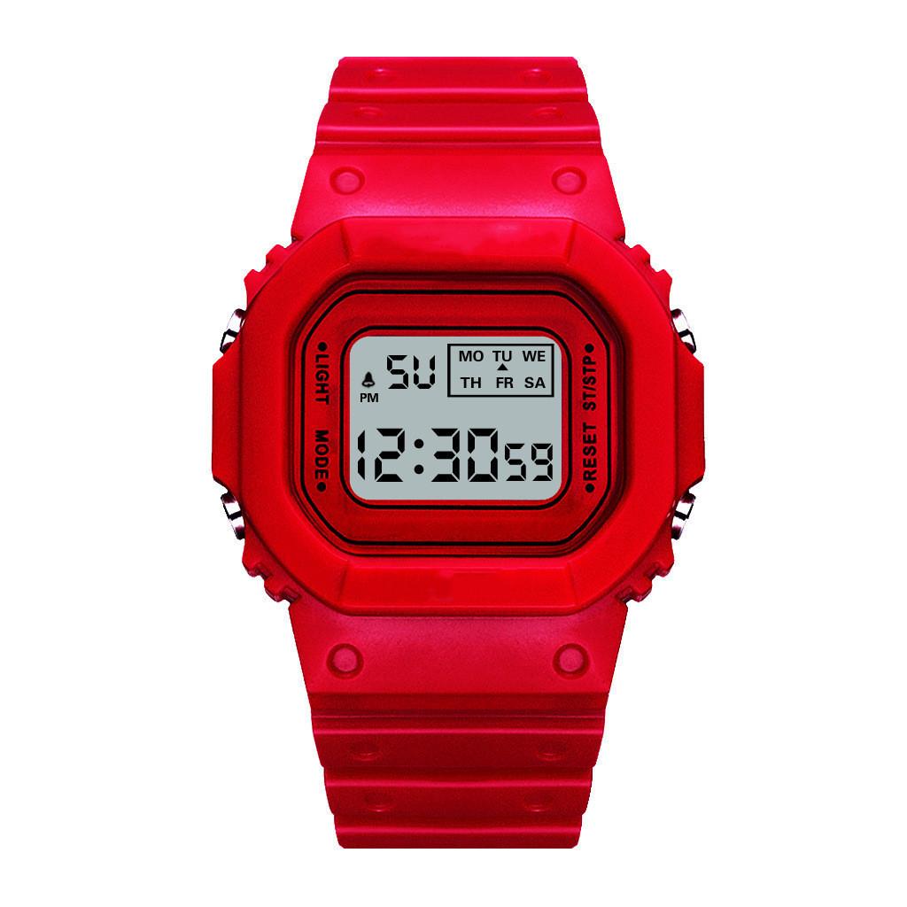 UTHAI CE117 Sports Electronic Watch Unisex Square Watches Students Digital Wristwatch Waterproof Clock Bracelet For LED