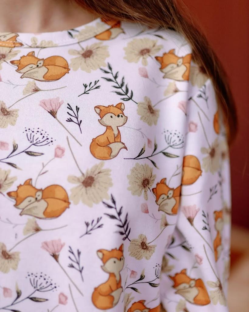 Zimowy zestaw piżamowy dla dziewcząt – Ciepła dzianina drapana i luźny krój, Zima, 6076-024-2 HC