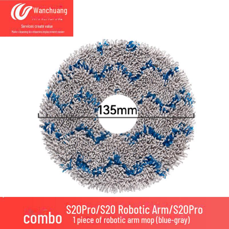 Suitable Accessories: Side Brush and Dust Bag for Dreame S20 Pro/S20 Robotic Arm Sweeper