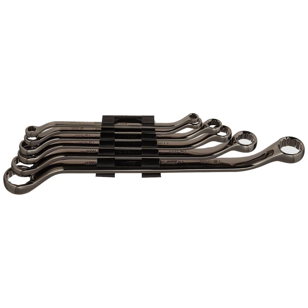 SK11 Open End Wrench Gunmetal (SK11) Set, Finish, 6-Piece Set, SMW-06GMS