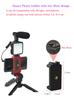 Kit Microfono Professionale per Vlogging Video Studio di Fabbrica Originale Tuta Fotografica con Supporto Treppiede e Luce LED