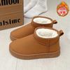 New snow boots women's 2025 winter new velvet thickened warm short boots Internet celebrity anti-water cotton shoes