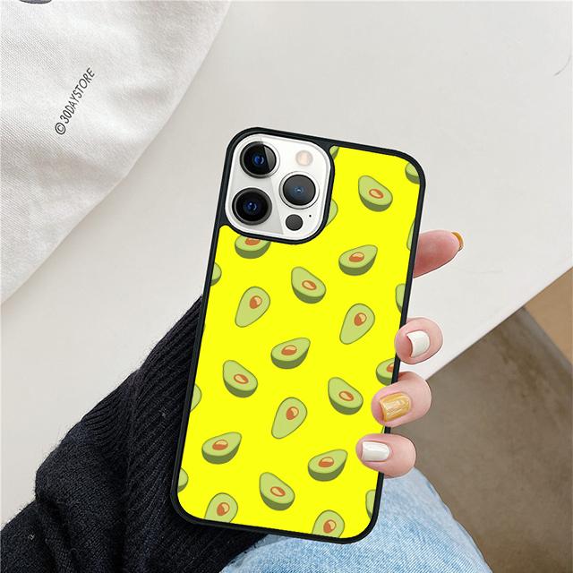 Funny Floral Avocado Mobile Phone Cases Cover For iPhone 17 Air 16 15 14 12 13 11 Pro MAX Apple Plus Coque