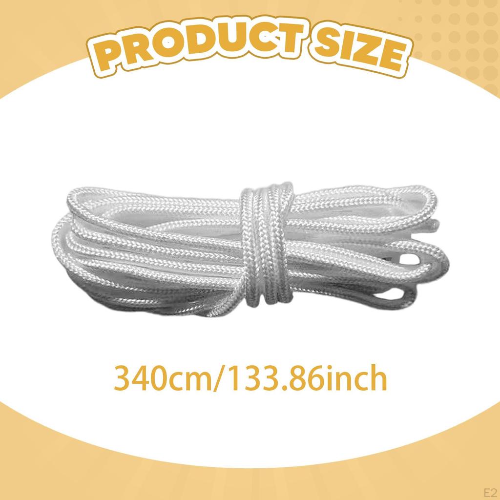 Outdoor Patio Umbrella Cord Line,Portable,Heavy Duty,Accessories Replacement 3.4M Nylon Rope String
