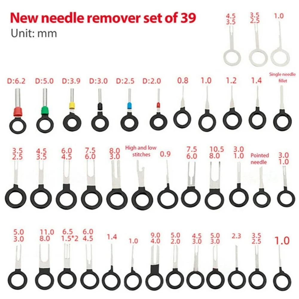 26/38/41/59Pcs Automotive Plug Pullers Car Terminal Removal Repair Tools Electrical Wiring Crimp Connector Pin Extractor Kit