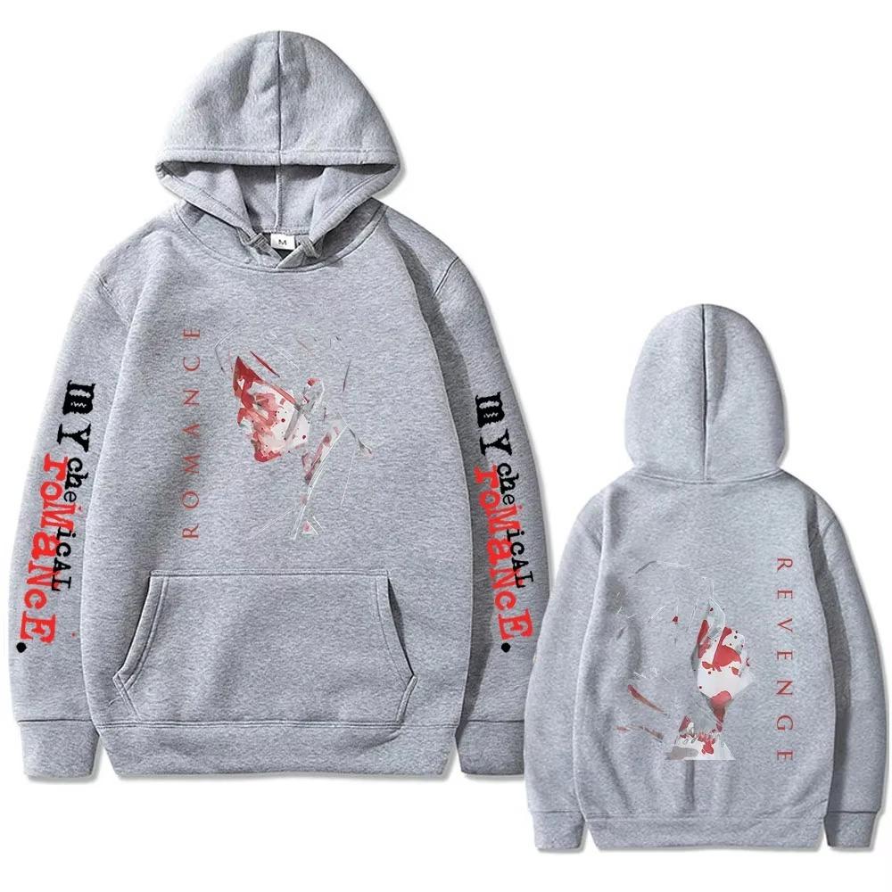 2026 My Chemical Romance Band Hoodie Three Cheers for Sweet Revenge Print Pullover Hoodies Herren Damen Rock Punk Emo Kapuzenpullover