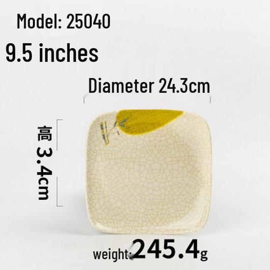 A5 Melamine Restaurant Tableware: Creative Plastic Fast Food & Cold Dish Plate for Hot Pot and Household Use