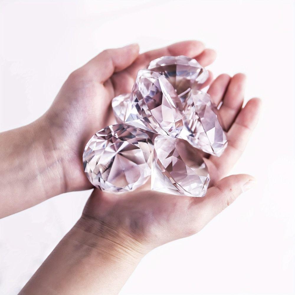 60/80/100mm Groot Glas Romantisch Kunstmatig Kristal Woondecoratie