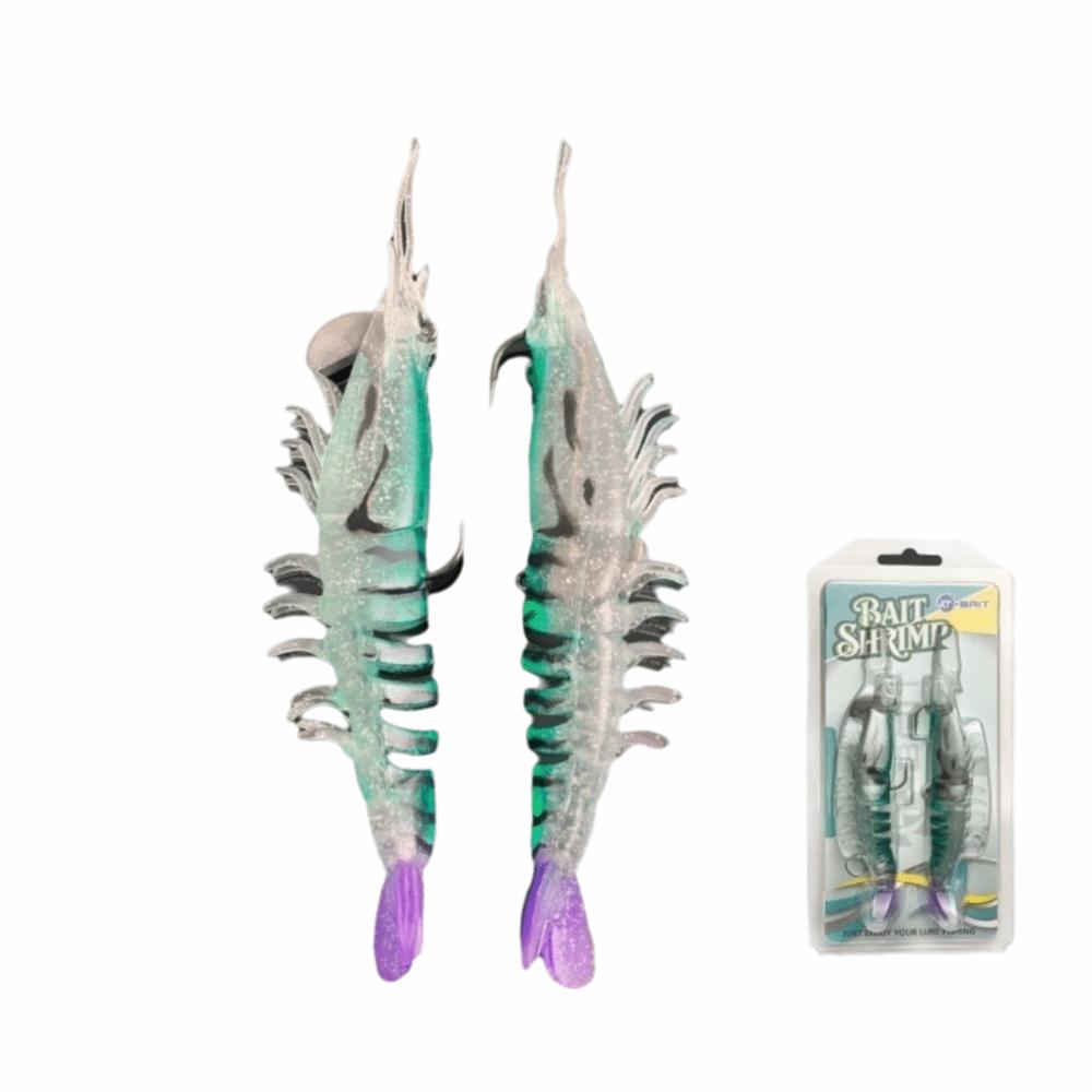 Multi-Joint Design Soft Shrimp Fishing Lure 9.5cm Length Unrigged Hookless Lure  Pesca Tackle Use