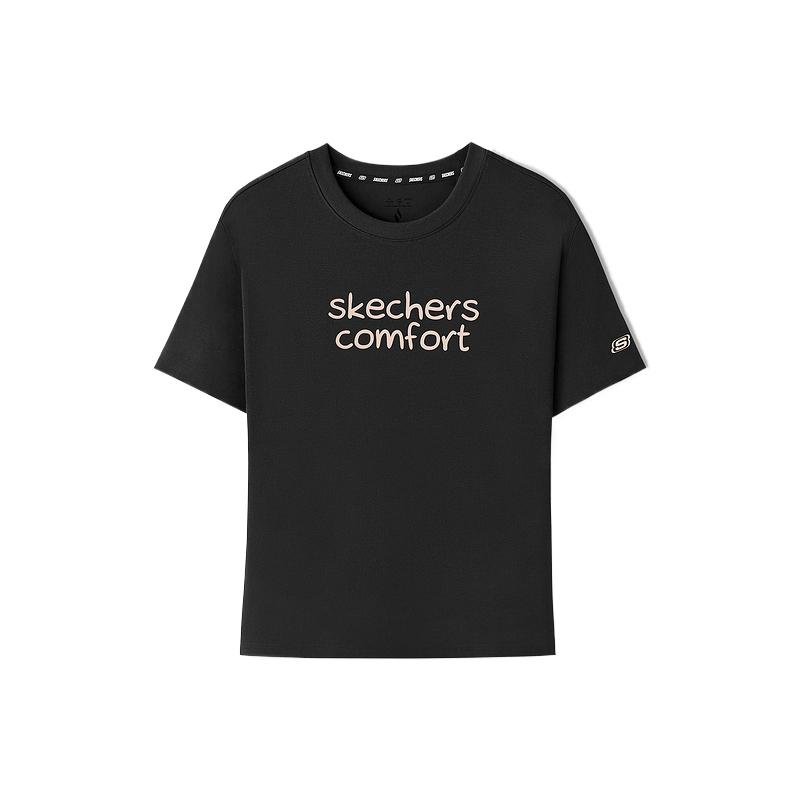 Skechers Round Neck Pullover Breathable T-Shirt Women tops L226W025-0018 S
