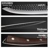 4PCS Kitchen Chef Knife Set Multipurpose Knife Utility Knife Barbecue Knife Stainless Steel Boning Knife