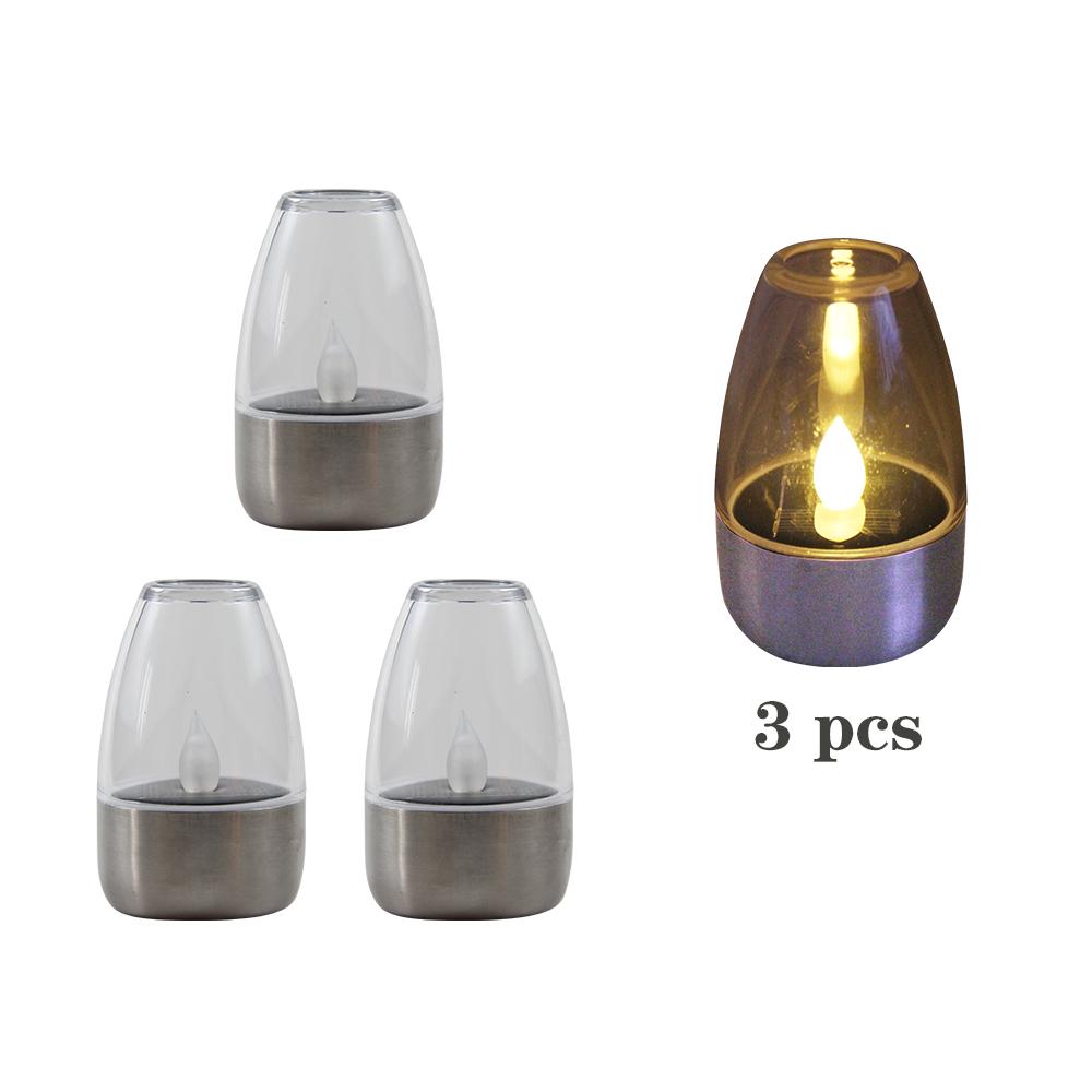 

Солнечный светильник-свеча уличный светодиодный беспламенный металлический светильник-свеча терраса Хэллоуин декоративный свет сад водонепроницаемый двор газонный свет