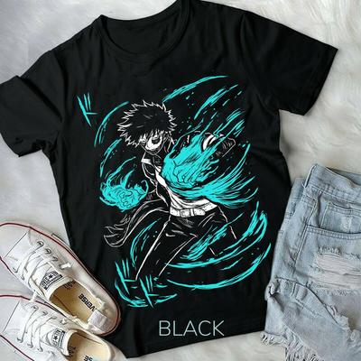 Μπλε t-shirt Dabi my hero academia,mha,toya todoroki mha μαύρο μπλουζάκι όλα τα μεγέθη