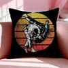 Sport J-Judo Cushion Cover Breathable Linen Pillowcase Summer Odorless Eco-Friendly Invisible Zipper Washable