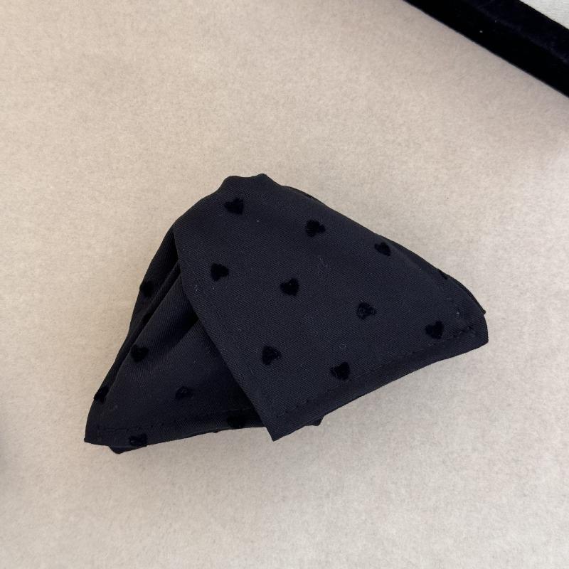 Love Fabric Triangular Hair Clip Large-sized Shark-shaped Hair Clip for Braiding At The Back of The Head