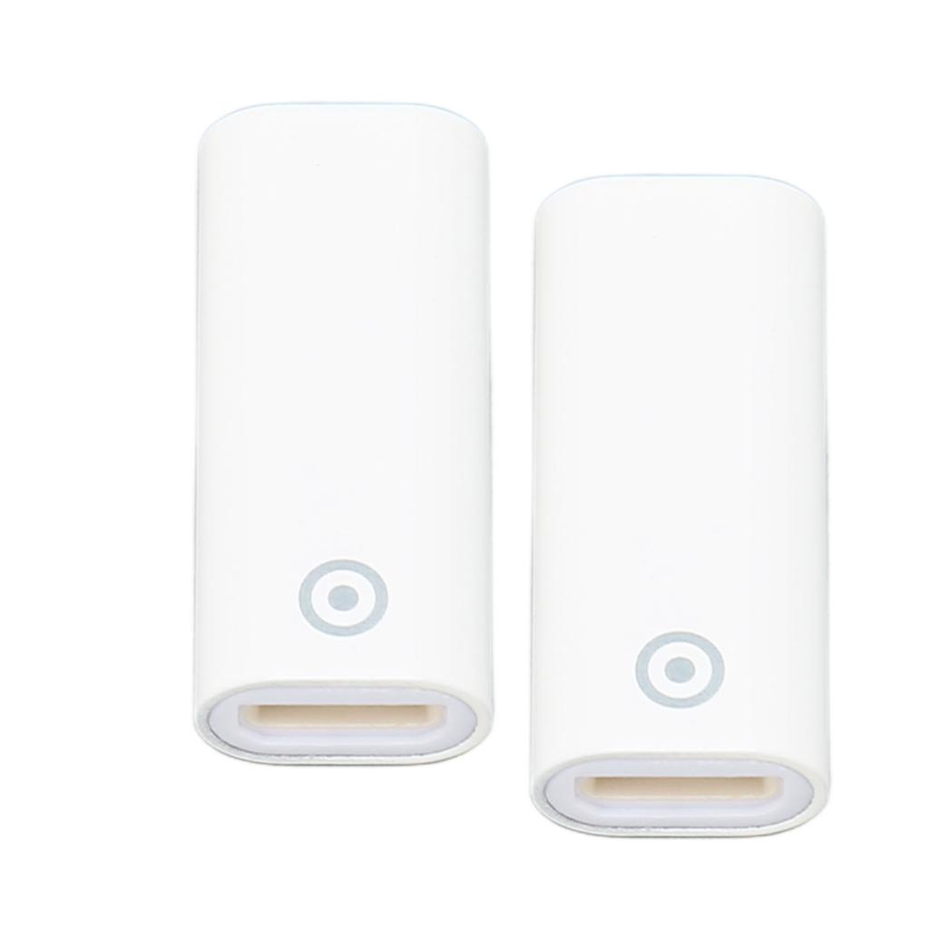 2 Pcs Charging Adapter Small Compact Stylus Charging Adapter Replacement for IOS Pencil for