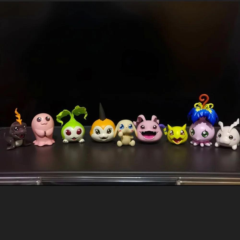 2-5cm Anime Digimon Adventure Figure Gabumon Pyocomon Koromon Mochimon Tokomon Plotmon Action Figures Collection Model Toys Gift