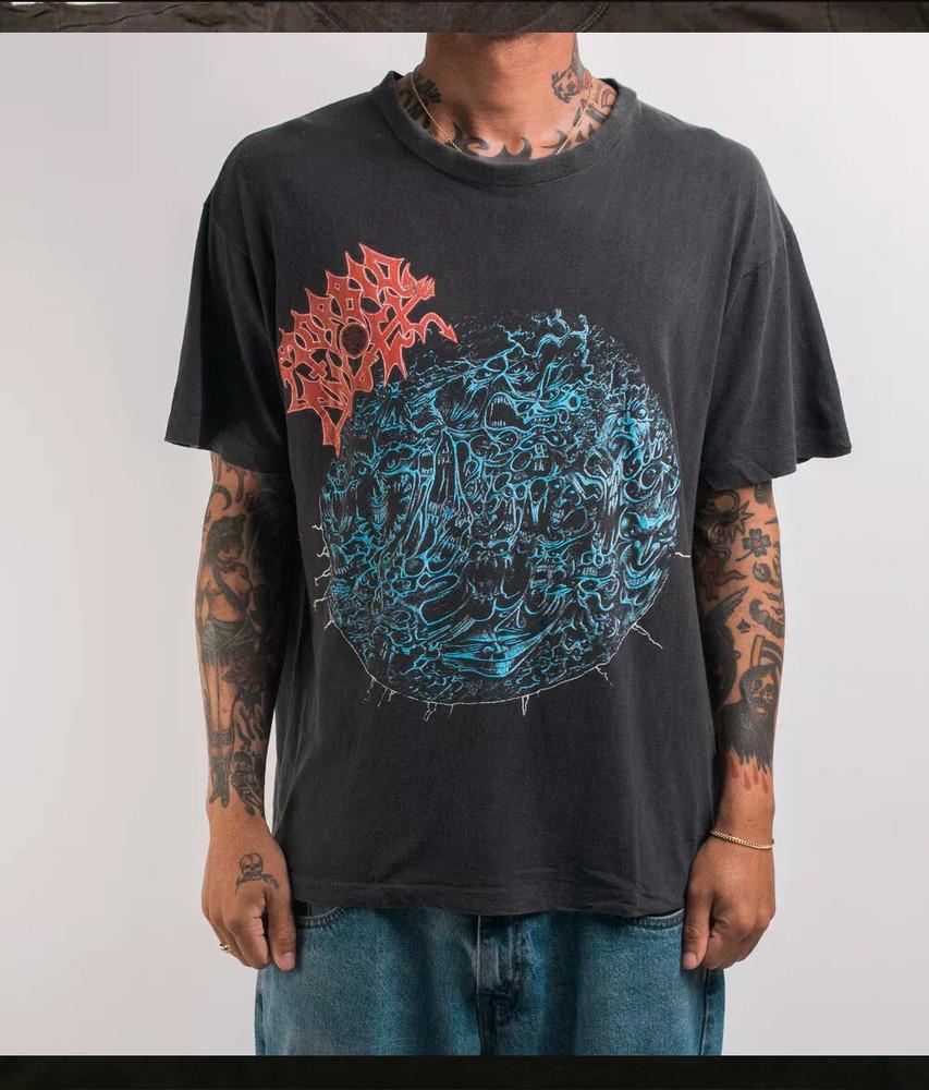 Morbid Angel Altars Of Madness graphic short sleeve shirt CG2227 Unisex T-Shirt L 1990₽