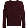 Polo Cable Knit Crew Neck Solid Color Wool Sweater Women Sweater 211581065-023