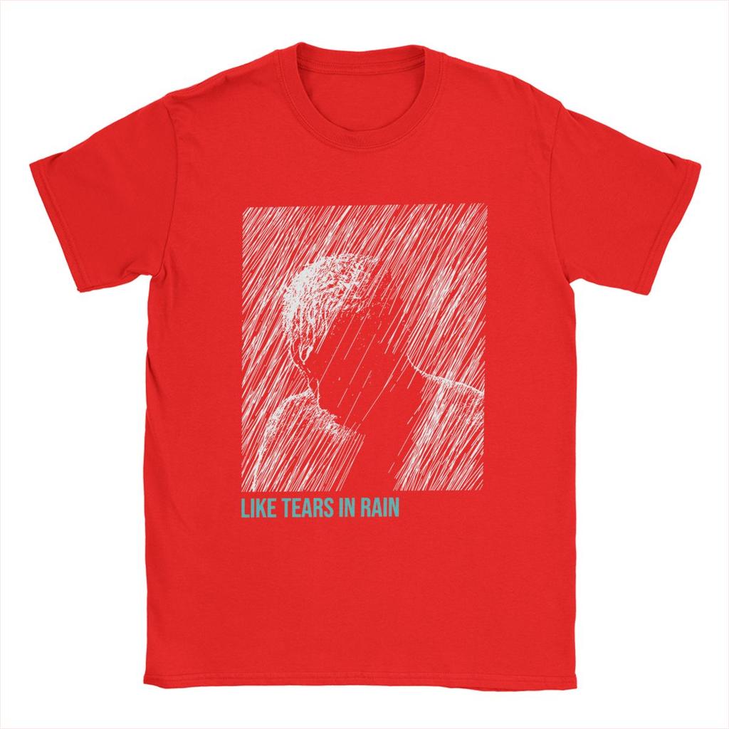 Blades Runners Like Tears In Rain T-Shirts für Herren Baumwolle Vintage T-Shirts Rundhalsausschnitt 2049 Y2k Harajuku T-Shirt Kurzarm Neu
