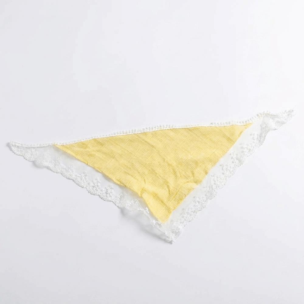 Flower Lace Scarf Headband Vintage Boho Hairband Versatile Triangle Headscarf Picnic