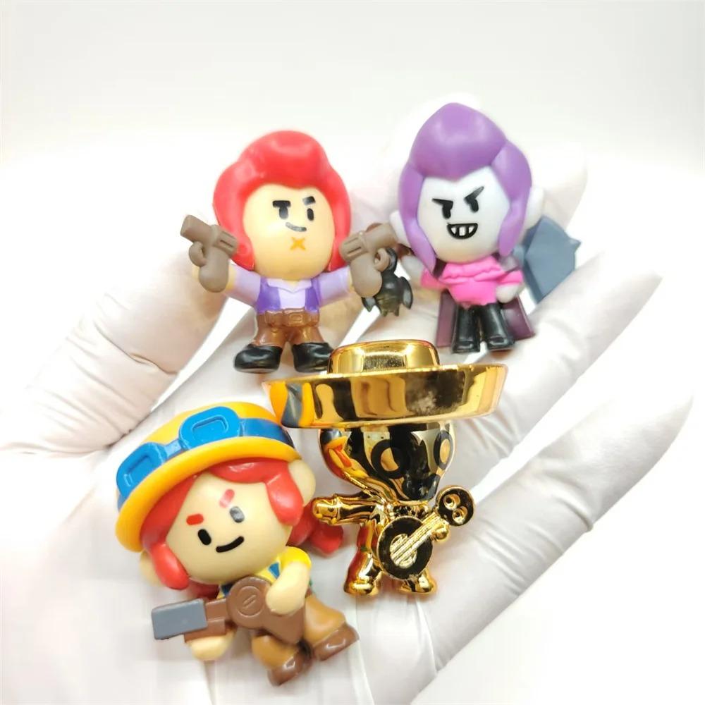 1pcs Original Supercell Heros Leon Crow Spike Collectible Figures Series 1 License Ultra Rare Gold Silver Collection Toy Gifts