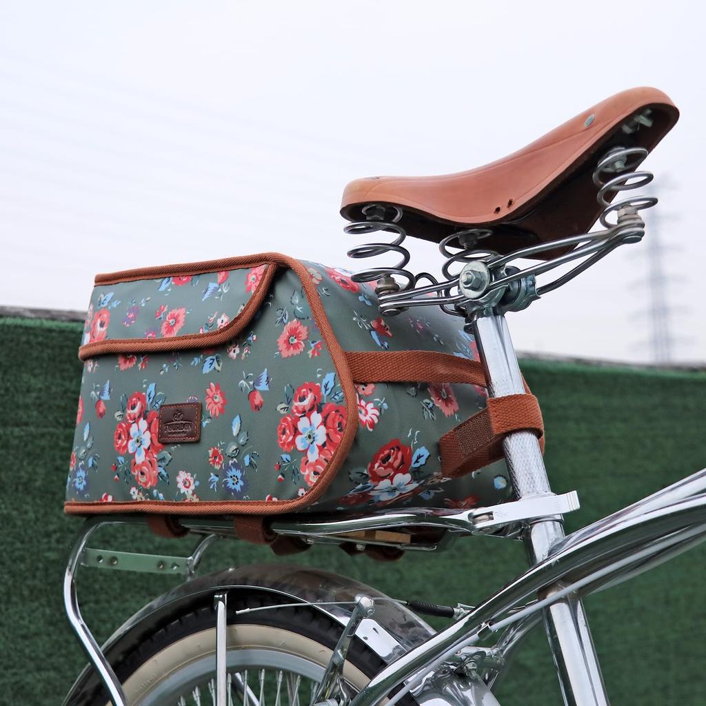 TOURBON Bicycle Rear Bag, Insulated Pannier Bag, Foldable, Large Capacity, Insulated Cooler Bag