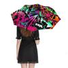 1 Pack Automatic Umbrella With Uv Resistant Coating And Strong Frame For Outdoor Travel Graffiti Accent Style