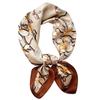 2026 Neues Florales Muster Satin Seiden Schal 70cm Kleines Quadratisches Halstuch Damen Vielseitiges Dekoratives Bandana