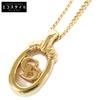 CD Logo Oval Top Chain Necklace goldUsed