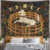 Tapestry Yeoiat Unicorn Medieval Wall
