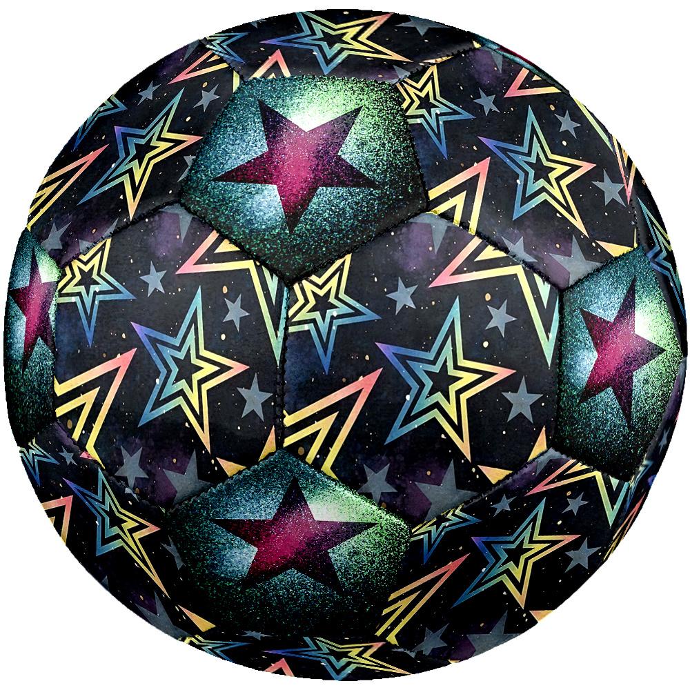1PC Colorful Starry Night Galactic Star Soccer Ball Size 5 Football Machine Sewn Indoor/Outdoor Universal Football Gift W107